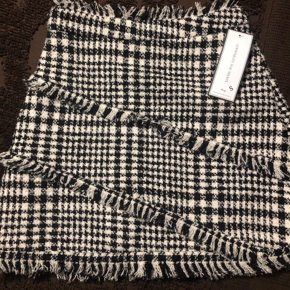 Mini plaid skirt